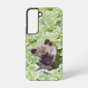 Keeshond Puppy in de Tuin Schilderij Originele Kun Samsung Galaxy Hoesje