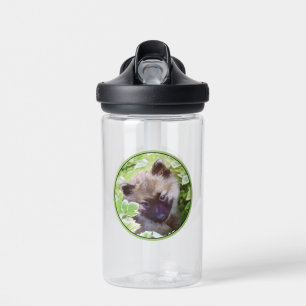 Keeshond Puppy in de Tuin Schilderij Originele Kun Waterfles