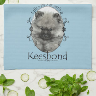 Keeshond Puppy Keuken Handdoek
