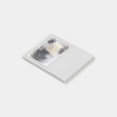 Keeshond Puppy Painting - Cute Original Dog Art Post-it® Notes (Schuin)