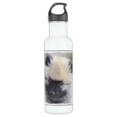 Keeshond Puppy Painting - Cute Original Dog Art Waterfles (Voorkant)