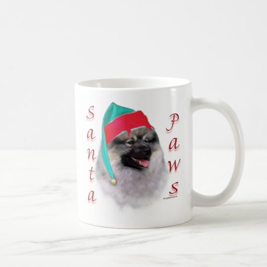 Keeshond Santa Paws Koffiemok (Rechts)