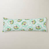 Keeshond Schilderen in Tulpen Schattigee Originele Lichaamskussen (Voorkant)