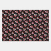 Keeshond Schilderen Kerst Oude Rode Truck Dog Art Inpakpapier Vel (Voorkant 3)