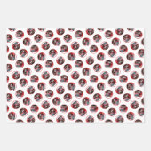 Keeshond Schilderen Kerst Oude Rode Truck Dog Art Inpakpapier Vel (Voorkant 2)