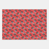 Keeshond Schilderen Kerst Oude Rode Truck Dog Art Inpakpapier Vel (Voorkant)