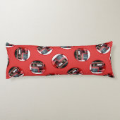 Keeshond Schilderen Kerst Oude Rode Truck Dog Art Lichaamskussen (Achterkant)