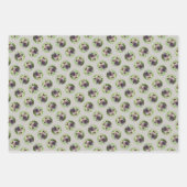 Keeshond Schilderen Puppy in de tuin Originele Kun Inpakpapier Vel (Voorkant 2)