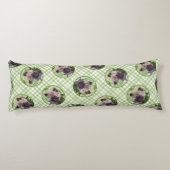 Keeshond Schilderen Puppy in de tuin Originele Kun Lichaamskussen (Achterkant)