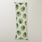 Keeshond Schilderen Puppy in de tuin Originele Kun Lichaamskussen (Voorkant Verticaal)