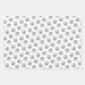 Keeshond Schilderen Slaappuppy Originele hondenkun Inpakpapier Vel (Voorkant 2)