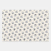 Keeshond Schilderen Slaappuppy Originele hondenkun Inpakpapier Vel (Voorkant)