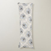 Keeshond Schilderen Slaappuppy Originele hondenkun Lichaamskussen (Voorkant Verticaal)