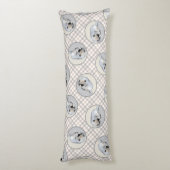 Keeshond Schilderen Slaappuppy Originele hondenkun Lichaamskussen (Achterkant (Verticaal))