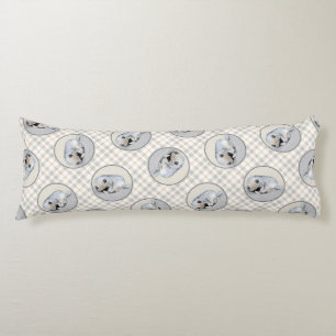 Keeshond Schilderen Slaappuppy Originele hondenkun Lichaamskussen