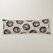 Keeshond Schilderen Speeltijd Schattigee Originele Lichaamskussen (Achterkant)