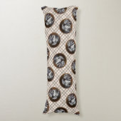 Keeshond Schilderen Speeltijd Schattigee Originele Lichaamskussen (Voorkant Verticaal)