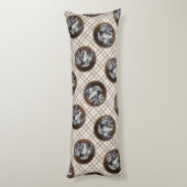 Keeshond Schilderen Speeltijd Schattigee Originele Lichaamskussen (Achterkant (Verticaal))