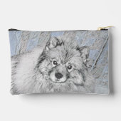 Keeshond Schilderij Kees Schattigee Originele Pet  Etui (Achterkant)