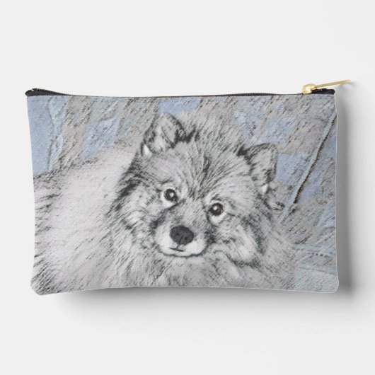 Keeshond Schilderij Kees Schattigee Originele Pet  Etui (Achterkant)