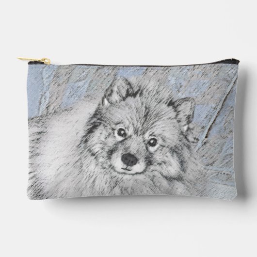 Keeshond Schilderij Kees Schattigee Originele Pet  Etui (Voorkant)