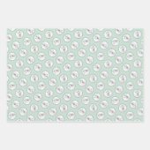 Keeshond Schilderij Kerst Sneeuwman Huisdier Hond  Inpakpapier Vel (Voorkant)