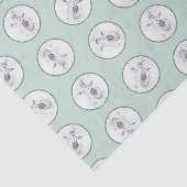 Keeshond Schilderij Kerst Sneeuwman Huisdier Hond  Tissuepapier (Detail)