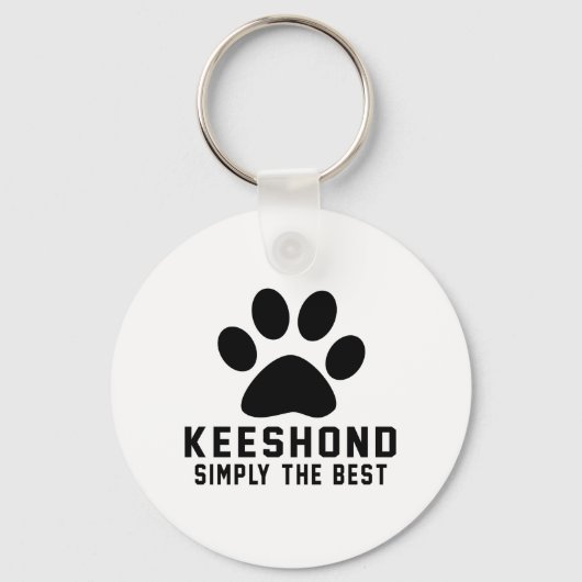 Keeshond Simply de beste Sleutelhanger (Voorkant)