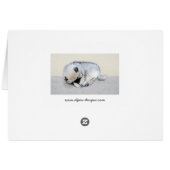 Keeshond Sleeping Puppy Painting (Achterkant Horizontaal)