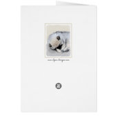 Keeshond Sleeping Puppy Painting (Achterkant)