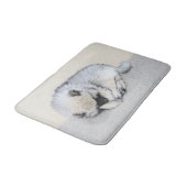 Keeshond Sleeping Puppy Painting Badmat (Gekanteld)