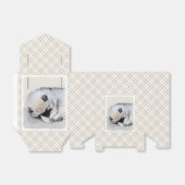 Keeshond Sleeping Puppy Painting Bedankdoosjes (Uitgevouwen)