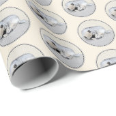 Keeshond Sleeping Puppy Painting Cadeaupapier (Rol Hoek)