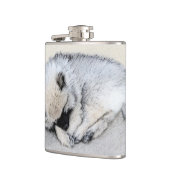 Keeshond Sleeping Puppy Painting Heupfles (Links)