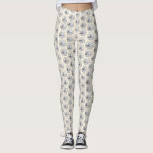Keeshond Sleeping Puppy Painting Leggings (Voorkant)