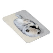 Keeshond Sleeping Puppy Painting Magneet (Rechterzijde)