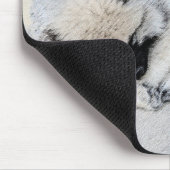 Keeshond Sleeping Puppy Painting Muismat (Hoek)