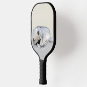Keeshond Sleeping Puppy Painting Pickleball Paddle (Links)