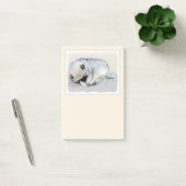 Keeshond Sleeping Puppy Painting Post-it® Notes (Kantoor)