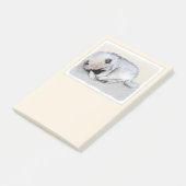 Keeshond Sleeping Puppy Painting Post-it® Notes (Schuin)