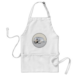 Keeshond Sleeping Puppy Painting Standaard Schort