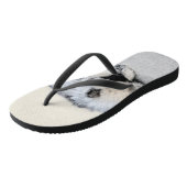 Keeshond Sleeping Puppy Painting Teenslippers (Schuin)
