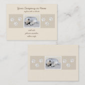 Keeshond Sleeping Puppy Painting Visitekaartje (Voorkant / Achterkant)