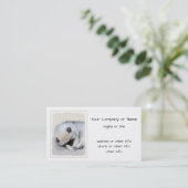 Keeshond Sleeping Puppy Painting Visitekaartje (Staand voorkant)
