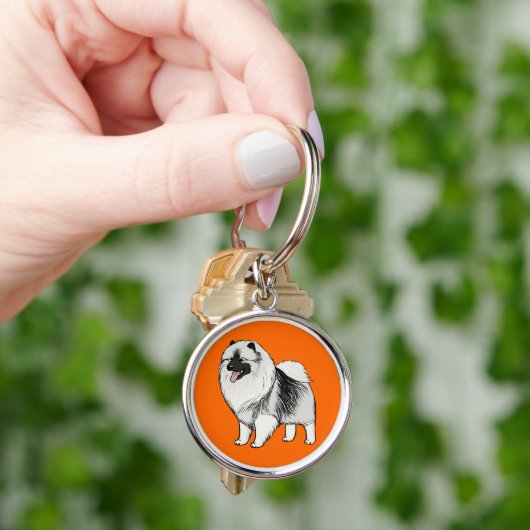 Keeshond Sleutelhanger (Hand)