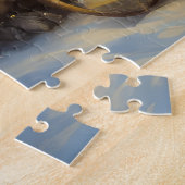 Keeshond Snowy Sleigh Kerst Decor Legpuzzel (Zijkant)