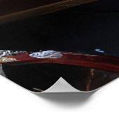 Keeshond Snowy Sleigh Kerst Decor Poster (Hoek)