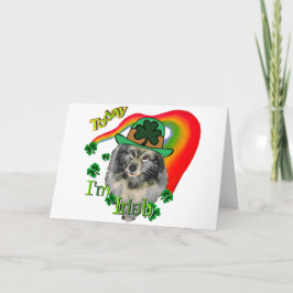 Keeshond St Patricks Day Kaart