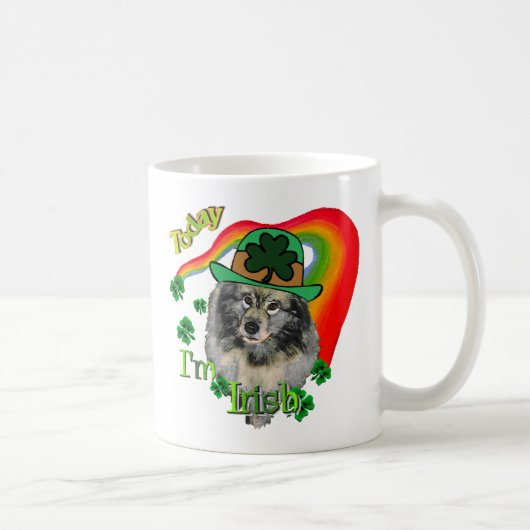 Keeshond St Patricks Day Koffiemok (Rechts)