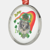 Keeshond St Patricks Day Metalen Ornament (Links)